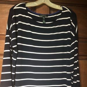 Ralph Lauren navy striped sweater